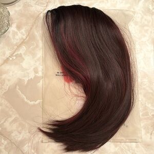 Elegant Burgundy Hair Extension